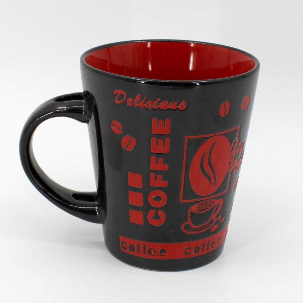 Mr Coffee Black & Red Mug "Delicious Coffee"